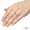 Rose gold women's ring #65383