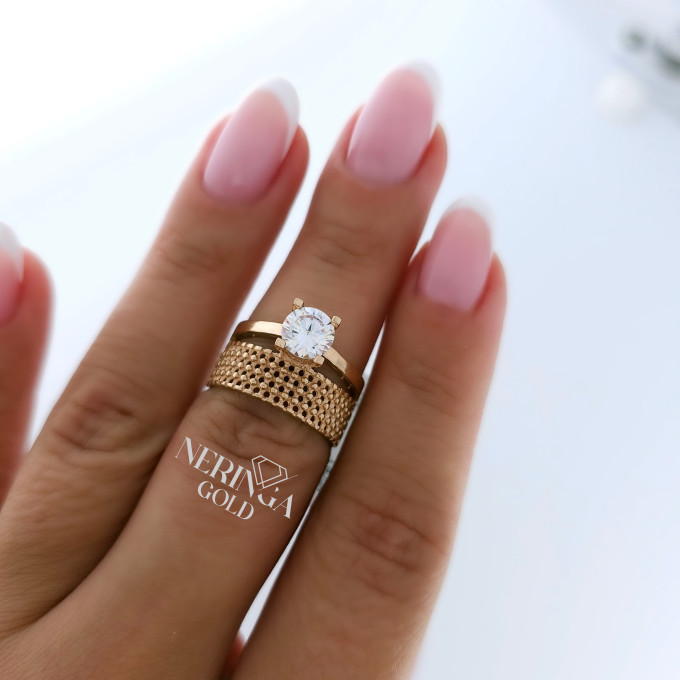 Rose gold women's ring #60974 Rose gold women's ring #60974