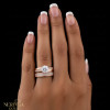 Rose gold women's ring #67953