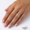 Rose gold women's ring #65427