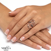 Rose gold women's ring #65035