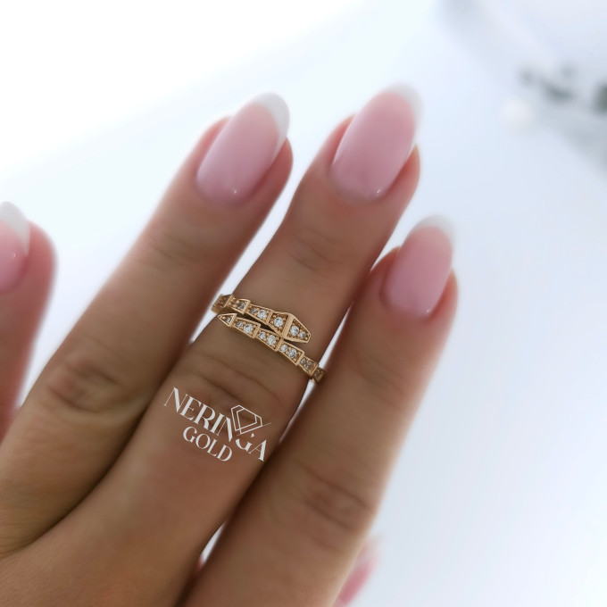 Rose gold women's ring #63403 Rose gold women's ring #63403