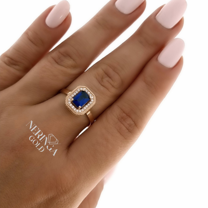 Rose gold women's ring #63803 Rose gold women's ring #63803
