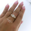 Rose gold women's ring #63405