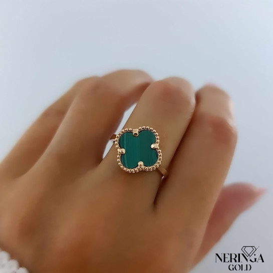 Rose gold women's ring #65649