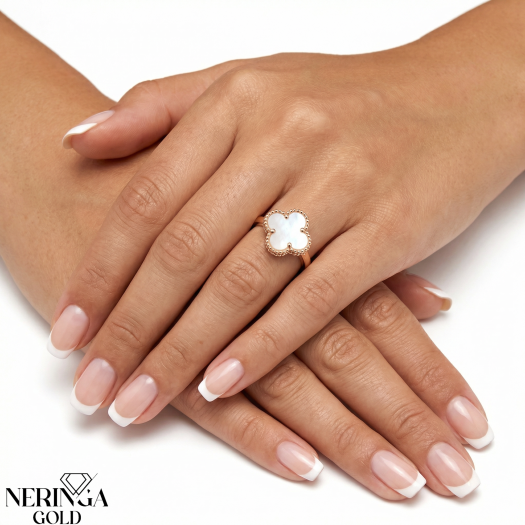 Rose gold women's ring #64967