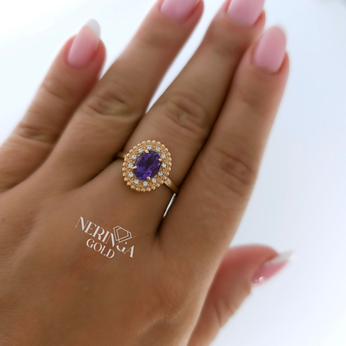 Rose gold women's ring #62606 Rose gold women's ring #62606