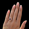 Rose gold women's ring #65543