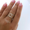 Rose gold women's ring #60028 Rose gold women's ring #60028