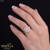 Rose gold women's ring #65320
