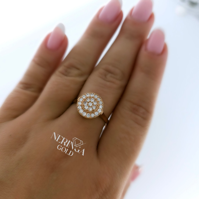 Rose gold women's ring #61252 Rose gold women's ring #61252