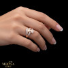 Rose gold women's ring #59992