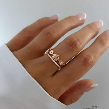 Rose gold women's ring #59904 Rose gold women's ring #59904