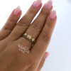 Rose gold women's ring #59912