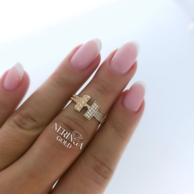 Rose gold women's ring #63228 Rose gold women's ring #63228