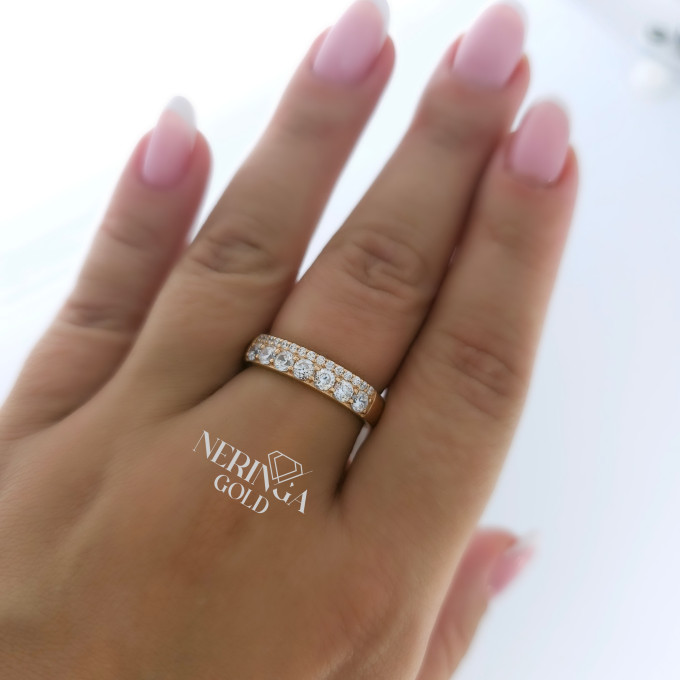 Rose gold women's ring #63417 Rose gold women's ring #63417