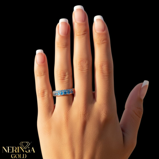 Rose gold women's ring #67363