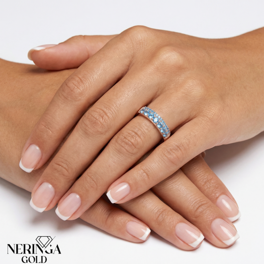 Rose gold women's ring #67362