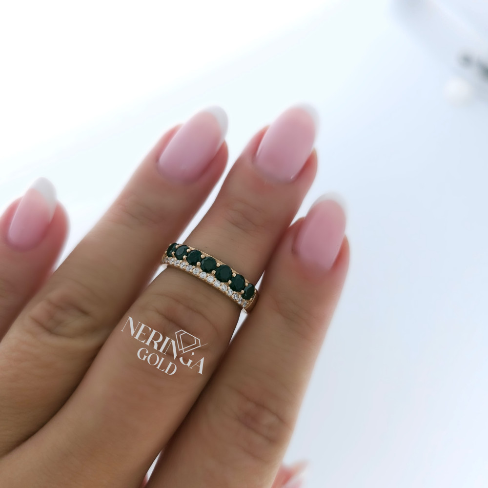 Rose gold women's ring #65063