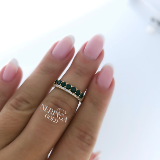 Rose gold women's ring #65063