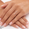 Rose gold women's ring #69202