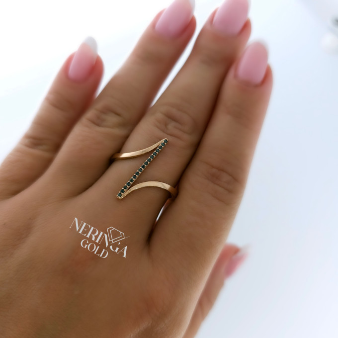 Rose gold women's ring #61233 Rose gold women's ring #61233