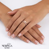 Rose gold women's ring #65386