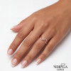 Rose gold women's ring #69016