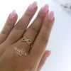 Rose gold women's ring #63397