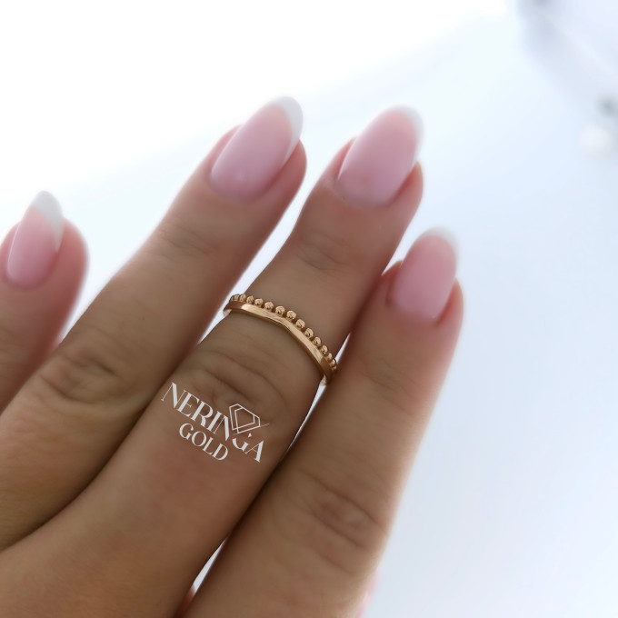 Rose gold women's ring #63396 Rose gold women's ring #63396