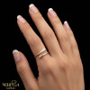 Rose gold women's ring #65065