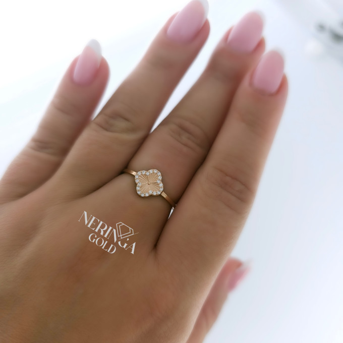 Rose gold women's ring #63392 Rose gold women's ring #63392