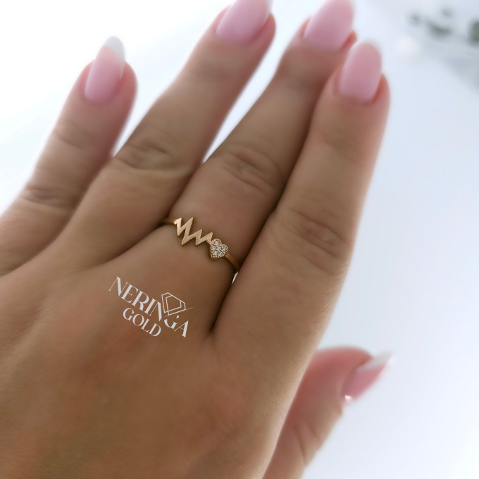 Rose gold women's ring #63384 Rose gold women's ring #63384
