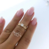 Rose gold women's ring #63325