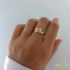 Rose gold women's ring #61334