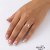 Rose gold women's ring #64939