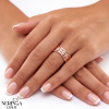Rose gold women's ring #69115
