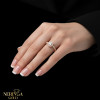 Rose gold women's ring #64978
