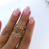 Rose gold women's ring #60985