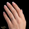 Rose gold women's ring #60011