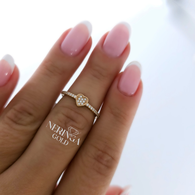 Rose gold women's ring #60011 Rose gold women's ring #60011