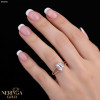 Rose gold women's ring #65691