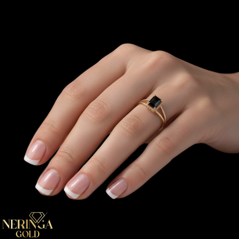 Rose gold women's ring #60055