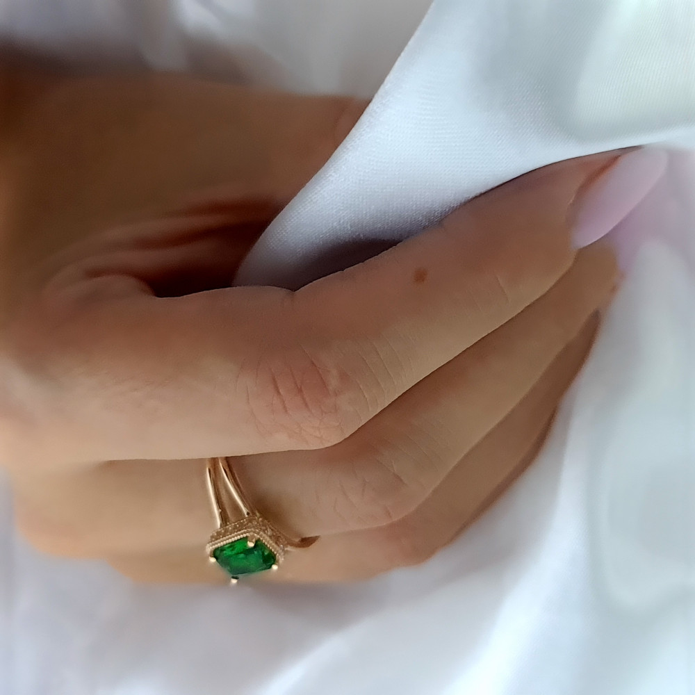 Rose gold women's ring #65478