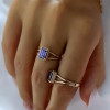 Rose gold women's ring #61020 Rose gold women's ring #61020
