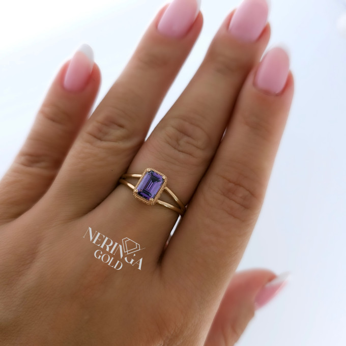 Rose gold women's ring #61020 Rose gold women's ring #61020
