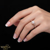 Rose gold women's ring #65087