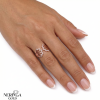 Rose gold women's ring #65372