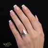 Rose gold women's ring #65623