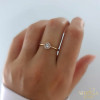 Rose gold women's ring #61422